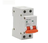 Interruttori ad aria Interruttore automatico 2P DC 500V Mini interruttore solare MCB Fusibile a corrente continua Sistema fotovoltaico Energia solare 1/3/6/10/16/20/25/32/40/50/63A Protezione (Size :