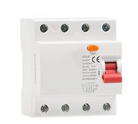 Interruttori ad aria Interruttore differenziale elettromagnetico GYL8 3 fasi + N 4P 25A 40A 63A 1 pz (Color : 100ma, Size : 4P 63A)