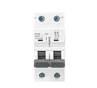 Interruttori ad aria Rail DC MCB 6KA 2P 500V Mini Circuit Breaker DC 6A 10A 16A 20A 25A 32A 40A 50A 63A MCB for sistema solare fotovoltaico 1Pcs (Color : 32a, Size : GYM9 DC MCB 2P)
