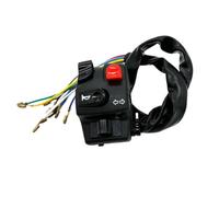 Interruttori da manubrio universali per moto da 22 mm Pulsante clacson Accendi il controller di avviamento della luce compatibile con la moto(1pcs-left)