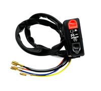 Interruttori da manubrio universali per moto da 22 mm Pulsante clacson Accendi il controller di avviamento della luce compatibile con la moto(1pcs-right)