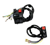 Interruttori da manubrio universali per moto da 22 mm Pulsante clacson Accendi il controller di avviamento della luce compatibile con la moto(1pair)