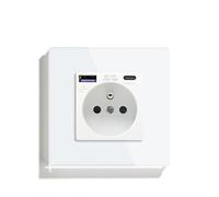 Interruttori della luce 1/2/3Gang Smart Touch Life APP Vetro con prese normali senza USB C(PD Socket)