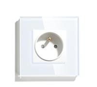 Interruttori della luce 1/2/3Gang Smart Touch Life APP Vetro con prese normali senza USB C(Single Socket)