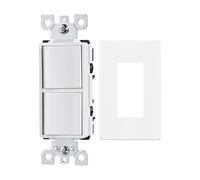 Interruttori della luce con montaggio a filo Pannello di montaggio Dimensioni standard Doppio controllo Luce per affidabilità sicura Decoratore moderno