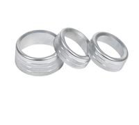 Interruttori dell'aria condizionata Coperchio Manopola Pulsante Radio Volume Aria Condizionata 2015-2020 Per Challenger Per Caricabatterie RT SXT Per Scat Pack Per Daytona(ARGENTO)