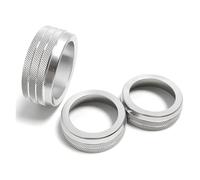 Interruttori dell'aria condizionata Coperchio Pulsante Dell'interruttore Manopola Sfiato Dell'aria Condizionata Per Dodge Per Challenger Per Charge 2015-2022(ARGENTO)