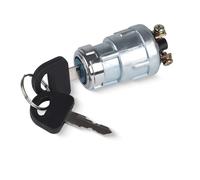 Interruttori di accensione Interruttore di avviamento motore con terminale a 3 posizioni da 12 V 2 chiavi per auto, moto, trattore, carrello elevatore, scooter(With Black Key)
