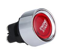 Interruttori di avviamento e accensione dell'auto Interruttore di accensione per avviamento auto 12V 50A 3 pin SPST Pulsante senza chiave Interruttori ON OFF Interruttori di accensione(Red)