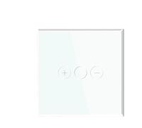 Interruttori dimmer touch, interruttore luce LED dimmerabile a 1 via con presa di corrente UE, porte USB di tipo C, pannello in vetro 10 A(Single Dimmer)