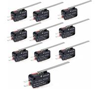Interruttori Finecorsa 10PCS Microinterruttori elettrici V-153-1C25 Cerniera lunga dritta Leva Tipo SPDT Interruttore for misura strumento