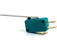 Interruttori Finecorsa 5Pcs Micro finecorsa 16A 250V 125V NO+NC 6.3mm 3 pin SPDT Microinterruttore 28mm 52mm Arc Roller Leva Interruttore tattile(Kw7-9)