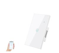Interruttori for scaldabagno 40A 8000W Pannello touch vocale Timer Sensore Wi-Fi domestico Interruttore intelligente Home(703U/S-WHITE-40A)