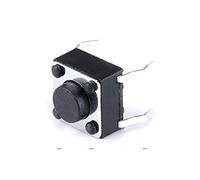 Interruttori industriali 100PCS / Lot 6x6x4.3MM 4PIN Microinterruttore tattile Pulsante a sfioramento di ripristino automatico 664.3mm Tasti plug-in DIP