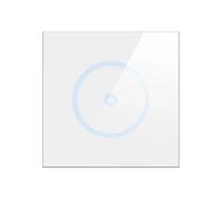 Interruttori intelligenti Wi-Fi 1/2/3 Gang Interruttore della luce touch Pannello degli occhiali da parete Controllo APP(White 1gang)