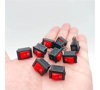Interruttori Interruttore a bilanciere 10pcs Mini interruttore a bilanciere, KCD1 3A 250VAC/6A 125VAC,10 * 15mm,2PIN, 2 posizioni,ON/Off,camion cruscotto auto barca,equipaggiamento elettrico (Color :