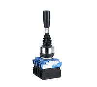 Interruttori joystick monolever da 22 mm 2 posizioni a 4 vie Autobloccante Latch Toggle Rocke Cross Switch 4NO HKC-612 1 pz(4Way Reset 4NO)