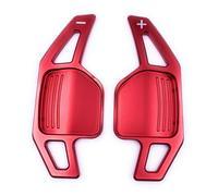 Interruttori Leva Paddle Alluminio Rosso Per Audi V2 2006-2012 A1-A6,S,Rs,Tt ,