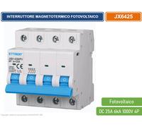 INTERRUTTORI MEGNETOTERMICI FOTOVOLTAICO PER BARRA DIN DC 6kA 1000V 4P