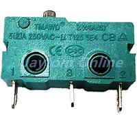 Interruttori Microinterruttori 5pcs Microinterruttore Braccio leva a rullo SPDT Azione a scatto 5A 250V KW4A NC-NO-C con puleggia 3Pin 2Pin Interruttore di fine corsa(3pin Without Handle)