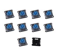 Interruttori per tastiera meccanica lineare tattile a basso profilo, confezione da 10, corsa trigger da 1,3 mm, corsa totale 3,2 mm, funzionamento silenzioso, compatibile con tastiere steelseries e