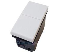 Interruttori prese pulsanti bianco frutti compatibili bticino living light/international e air (Pulsante Doppio)