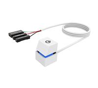 Interruttori remoti con cavi PC scheda madre pulsante di alimentazione per computer desktop E, guscio bianco colorato, 4M