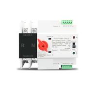 Interruttori selettori elettrici di trasferimento automatico a doppia alimentazione monofase su guida DIN ATS 220V senza interruzioni 2P 63A 100A 125A(230V,100A)