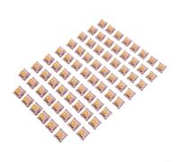 Interruttori silenziosi a 5 pin per Outemu V2 per v3 Lime Peach 70 pezzi (C | Funzionamento silenzioso, pad di rumore ridotto, gioco a tarda notte, uso silenzioso in ufficio, sensazione lineare liscia