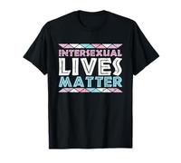 Intersexual Lives Matter LGBT-Q Pride Flag Orgoglioso alleato Maglietta