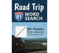 Interstate 81 Road Trip Word Search Puzzle Book: Word Searches with Easy to Read Print about Sites Along I-81 | 6x9 inches, 128 pages | 60+ Puzzles