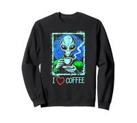 Interstellar Brew Club: caffè alieno con umorismo cosmico Felpa