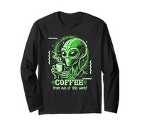 Interstellar Brew Club: caffè alieno con umorismo cosmico Maglia a Manica