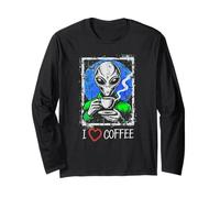 Interstellar Brew Club: caffè alieno con umorismo cosmico Maglia a Manica
