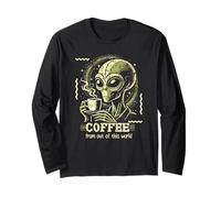 Interstellar Brew Club: caffè alieno con umorismo cosmico Maglia a Manica
