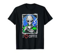Interstellar Brew Club: caffè alieno con umorismo cosmico Maglietta