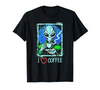 Interstellar Brew Club: caffè alieno con umorismo cosmico Maglietta