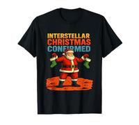 Interstellar Christmas ha confermato Il Divertente Design Spaziale Maglietta