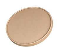 Intertan QKP500750 - Confezione da 50 coperchi in carta kraft per alimenti rotondi, 500 ml, 750 ml, colore: naturale, diametro 150 mm