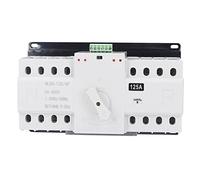 Interuptore Automatico a Doppia Alimentazione,AC 400V 4P 125A ATS CB Interuptore a Levetta di Commutazione Automatico,per Elettricità Municipale,per Energia Comunale, UPS, Invertitore, Solare