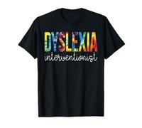 Interventista per la dislessia Ritorno a Scuola Tie Dye Maglietta