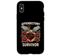 Intervento chirurgico Appendice Sopravvissuto Tatuaggio Cool Fun Uomini Paziente Custodia per iPhone X/XS