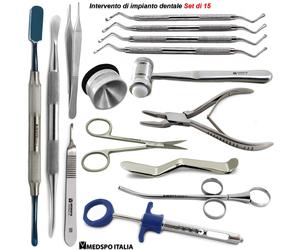 Intervento di Implantologia Dentale Pinza Ossivora Adson Strumenti Chirurgici CE