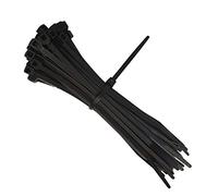 intervisio Fascette Plastica per Cablaggio 200 mm x 4,8 mm, Fermacavo Colorate Nero Elettricista 200mm Nylon Cavi Stringicavo, 100 Pezzi