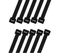 intervisio Fascette Plastica per Cablaggio Lunghe 1020mm, Fermacavo Grandi Nere
