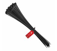 Intervisio Fascette Plastica per Cablaggio Lunghe 750 mm x 7.5 mm, Fermacavo Grandi Nere Elettricista 750Mm Nylon Cavi Stringicavo, Nero, 100 pezzi