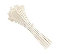 Intervisio Fascette Plastica per Cablaggio Riutilizzabili, 200 mm x 7.5 mm, Bianco, Richiudibili, Riapribili, Fermacavo Elettricista 200Mm Nylon Cavi Stringicavo, Bianche, 100 pezzi