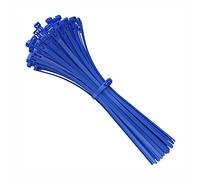 Intervisio Fascette Plastica per Cablaggio Riutilizzabili, 200 mm x 7.5 mm, Blu, Richiudibili, Riapribili, Fermacavo Elettricista 200 mm Nylon Cavi Stringicavo, 100 pezzi