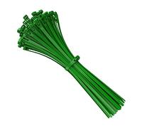 Intervisio Fascette Plastica per Cablaggio Riutilizzabili, 200 mm x 7.5 mm, Verde, Richiudibili, Riapribili, Fermacavo Elettricista 200 mm Nylon Cavi Stringicavo, 100 pezzi