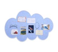 INTERWARM 1 bacheca da parete, 90 x 60 cm, autoadesiva, in feltro, decorativa, per parete, ufficio, casa, foto, appunti, messaggi (blu)